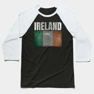 Distressed Ireland Flag Graphic Gifts for Men Women Kids Irish Baseball T-Shirt